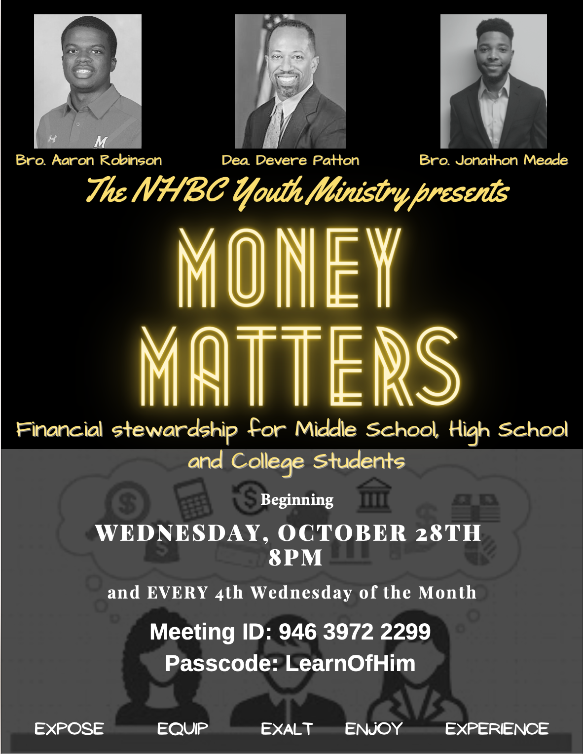 Youth Ministry Money Matters New Home Baptist Church