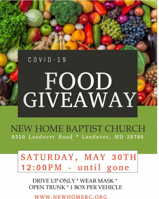 Food Giveaway | New Home Baptist Church